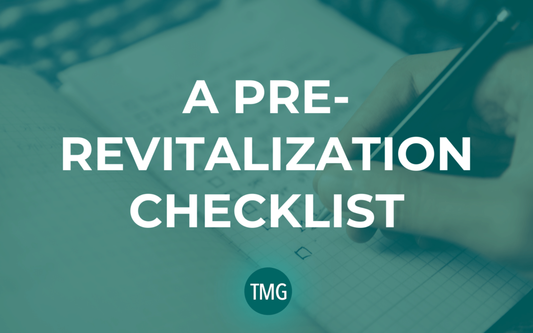 A Pre-Revitalization Checklist